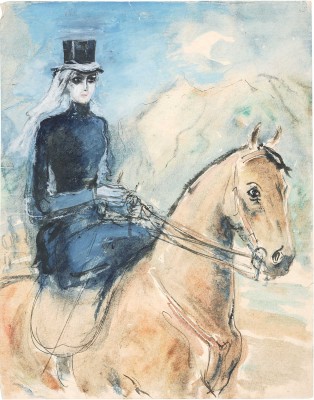 Бехтеев Владимир Георгиевич. Княжна Мэри. Иллюстрация к роману М.Ю. Лермонтова «Герой нашего времени»